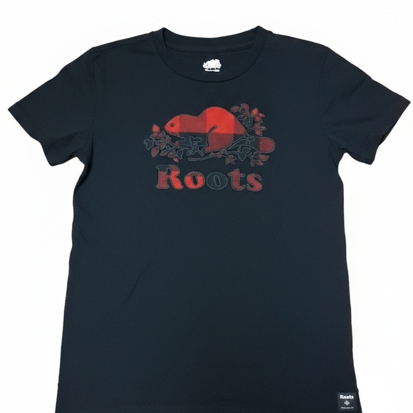 Roots Black and Red Graphic Tee for Men - Picture 2 of 3